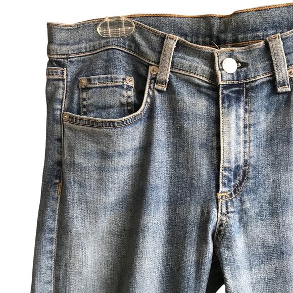 Rag & Bone Distressed Skinny Jeans Midland Raw Frayed Hem Destroyed Denim 30 - Picture 6 of 16